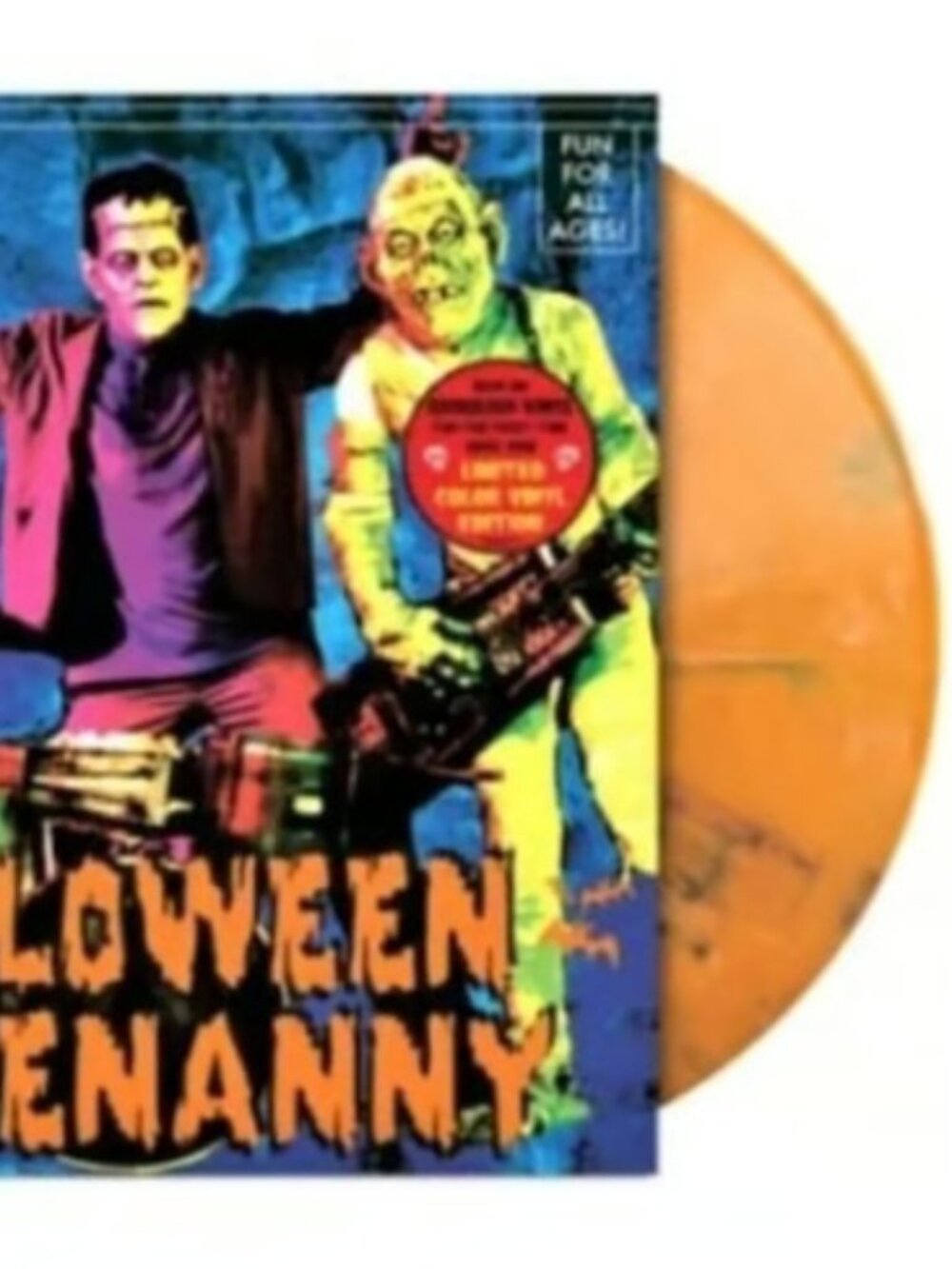 Halloween Hootenanny LP ~ Ltd Ed Color (Orange w/Blue & Pink Splatter) ~Sealed!